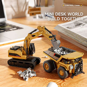 TitanSite – Interactive RC Excavator, Dump Truck & Forklift Set