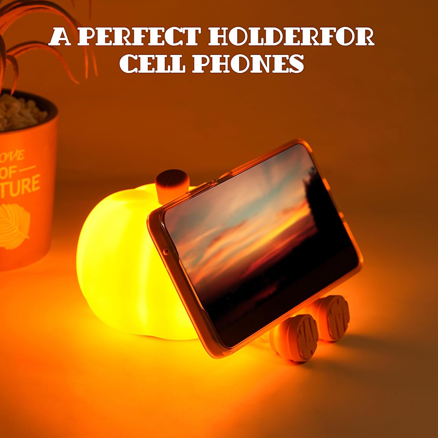 GlowGrin – Mischievous Grinning Pumpkin Night Light