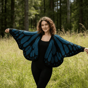 FlutterNest – Artistic Butterfly Comfort Cardigan