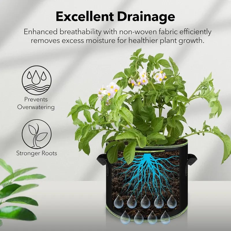GardenFlow – Reusable Grow Bags for Healthy Roots