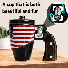 SharpSip – Revolver Gun Inspired Mug