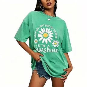 CottonGlow – Breathable Loose Fit Summer Tee for Women