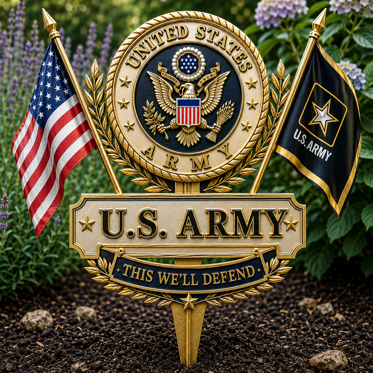 ValorGuard - US Army “This We’ll Defend” Tribute Garden Stake