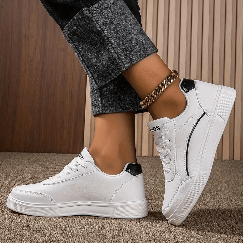 Stella — Platform Sneaker with Metallic Accents