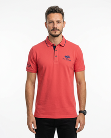 Belgavi — Embroidered Polo Shirt with Contrast Trim