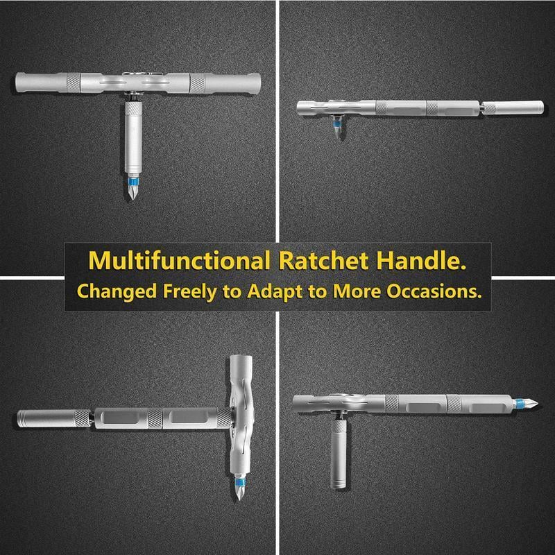 Tactix - Multi-Function Ratcheting Screwdriver for Home & Work