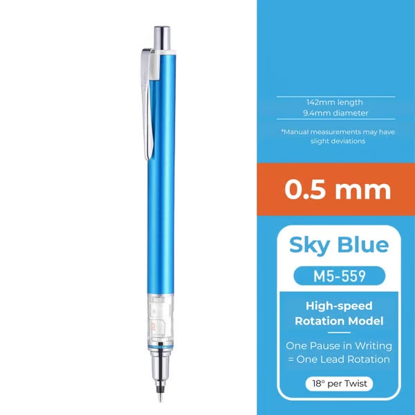 WritePro – Advance Mechanical Pencil M5-559, 0.3 mm – 0.7 mm