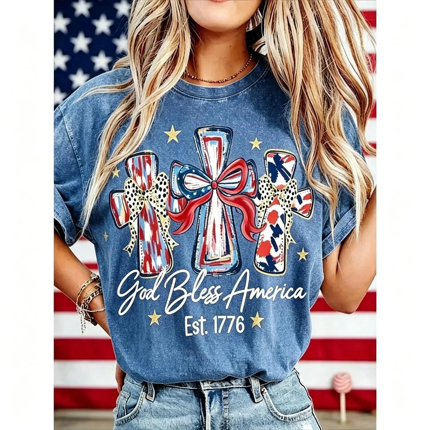 GodBless – Vintage 250th Anniversary Women T-Shirt