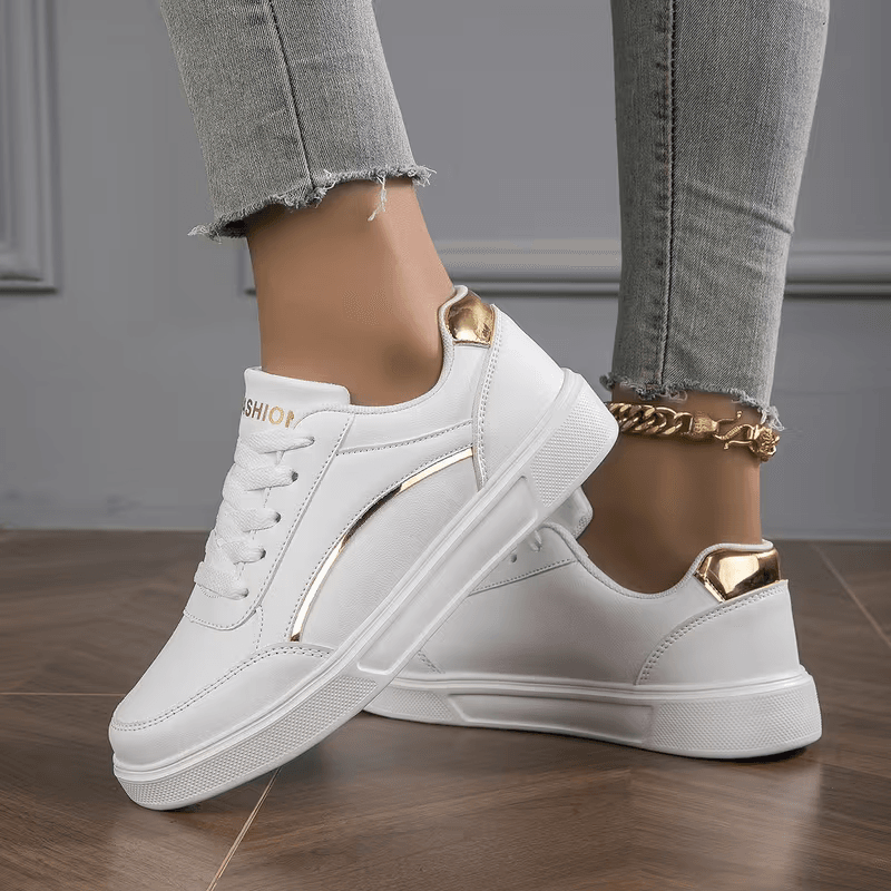 Stella — Platform Sneaker with Metallic Accents