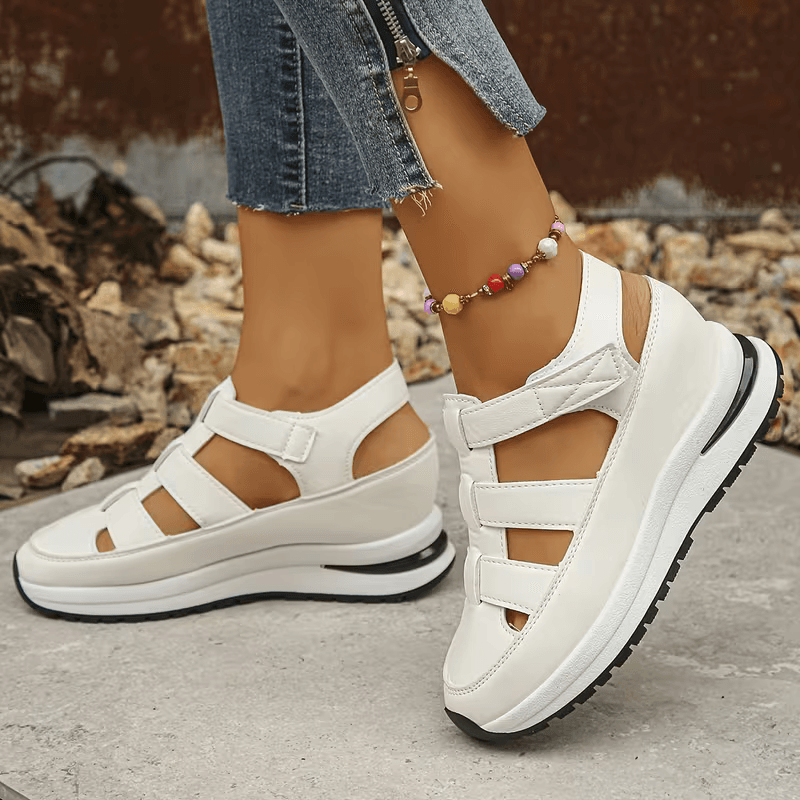 StrapLift — Platform Sneaker with Hook-and-Loop Straps