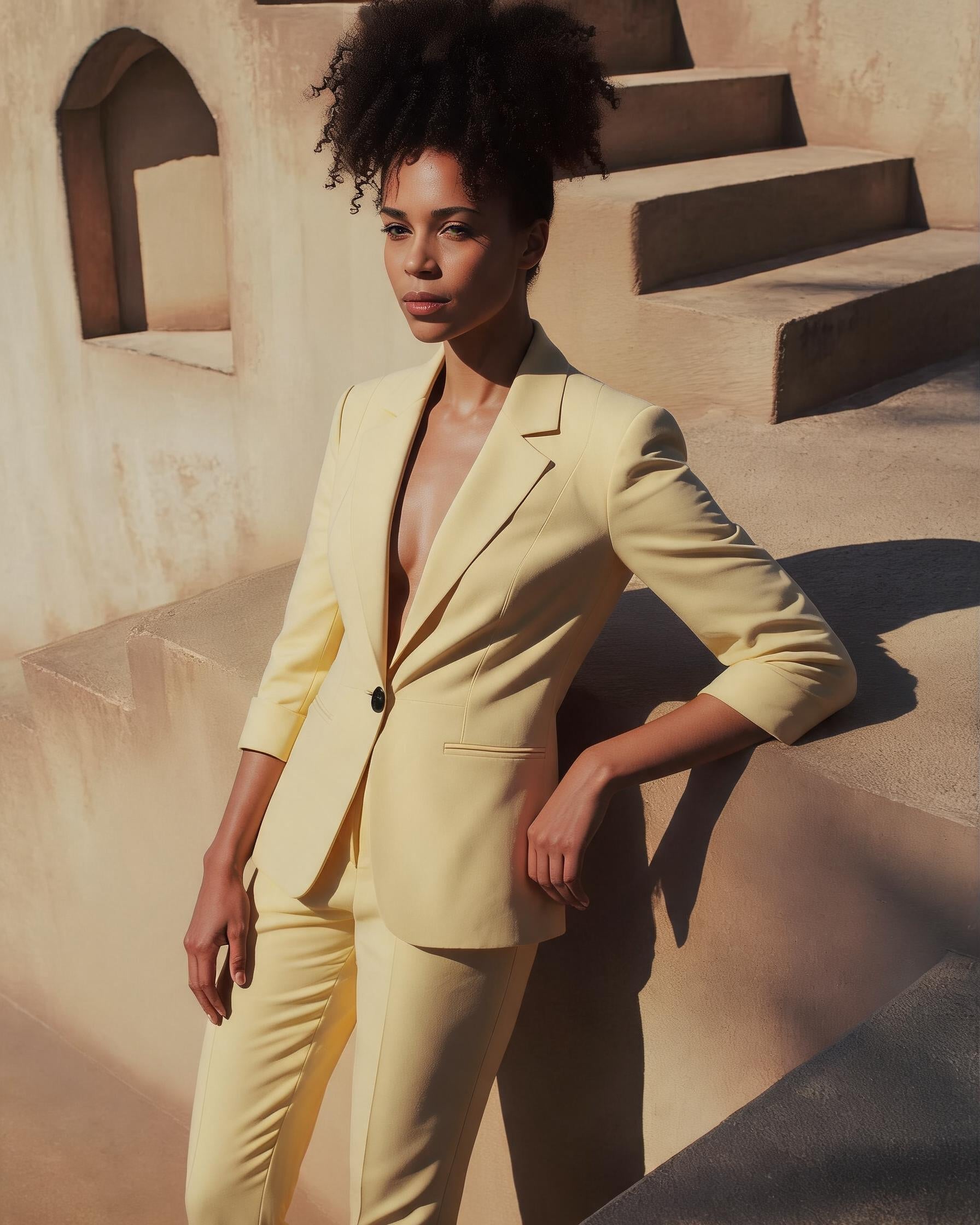 SuitLine — Women's Blazer and Cropped Pants Set