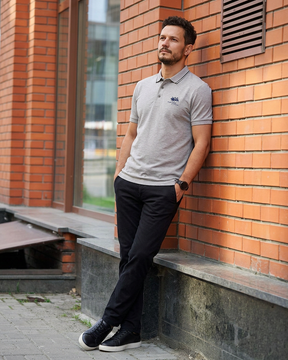 Belgavi — Embroidered Polo Shirt with Contrast Trim