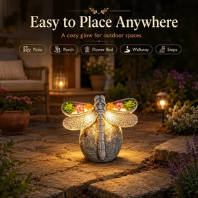 GlowWing – Solar Dragonfly Garden Light