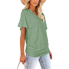 LunaFlow – V-Neck Loose Fit Top