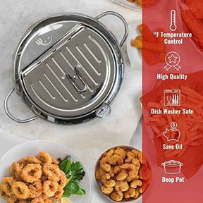 CookForge – Premium Stainless Frying Po & Oil Control Rack System