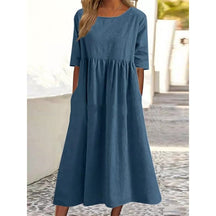 Breeza – Loose Fit Summer Cotton Linen Dress