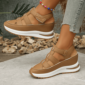StrapLift — Platform Sneaker with Hook-and-Loop Straps