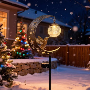 MoonFeather – Hummingbird Solar Garden Stake Light