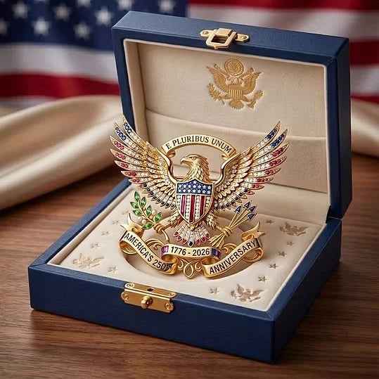 IndependenceCrest – Patriotic Eagle Anniversary Pin