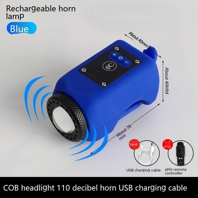 RideSafe – Electronic Bike Horn with Powerful Floodlight