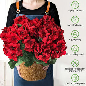 EverBloom – Artificial Geranium Outdoor Flowers