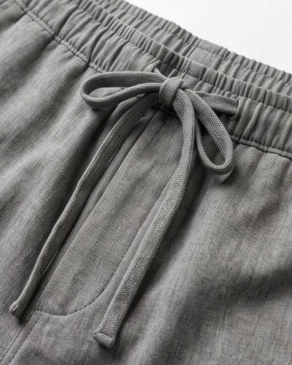 FlowEase — Wide-Leg Elastic Drawstring Pants
