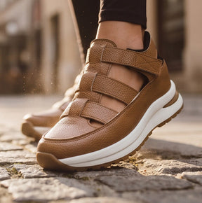 StrapLift — Platform Sneaker with Hook-and-Loop Straps