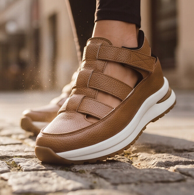 StrapLift — Platform Sneaker with Hook-and-Loop Straps