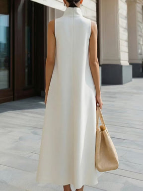 LinenBloom – Sleeveless Casual Cotton Linen Dress