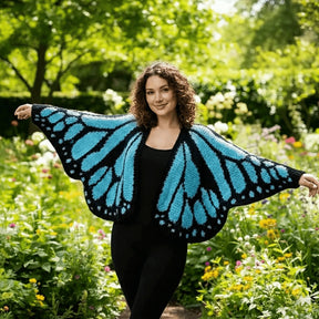 FlutterNest – Artistic Butterfly Comfort Cardigan