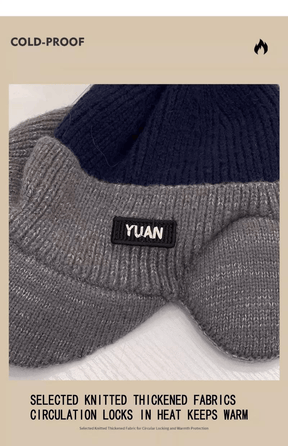 FrostGuard – Winter Knitted Earflap Hat for Men