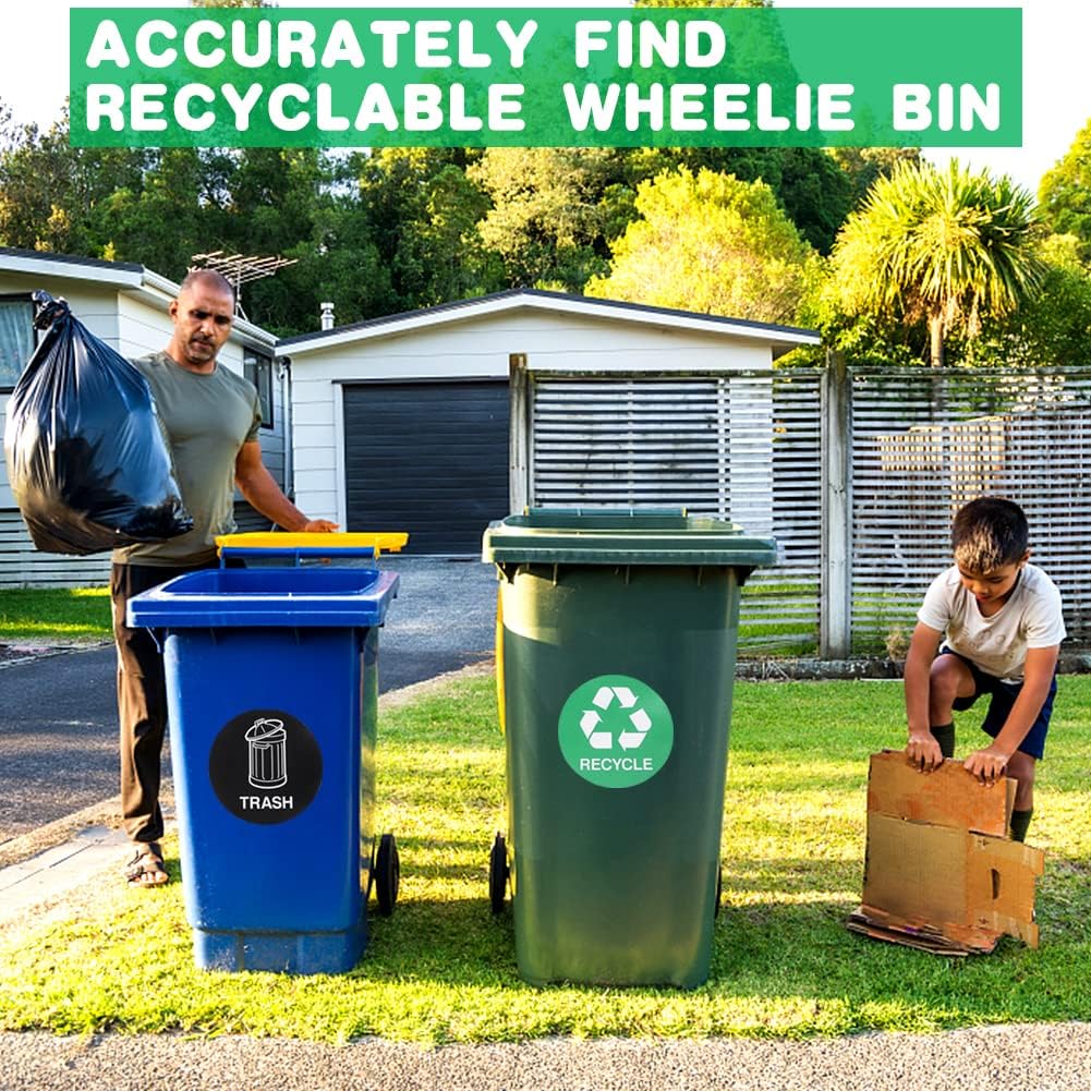 EcoSmile – Eco-Friendly Trash Can Face Sticker Set