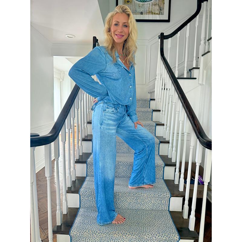 VistaSleep – Denim-Inspired Loungewear Set