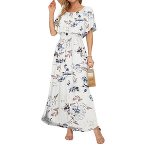 GraceLoom – Flowing Shoulder Dress
