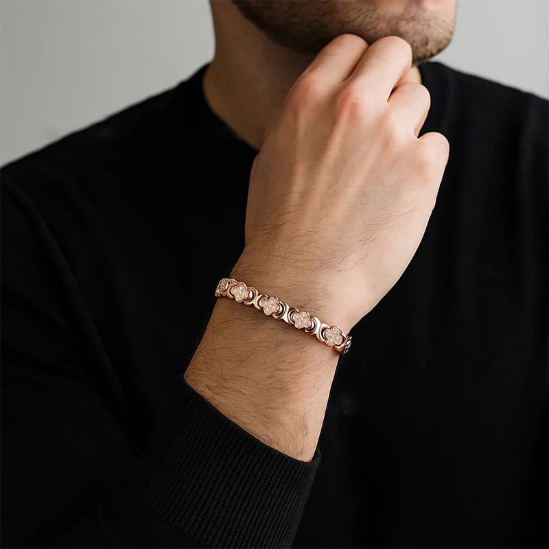 BloomGrace – Flower Copper Bracelet Elegant Style