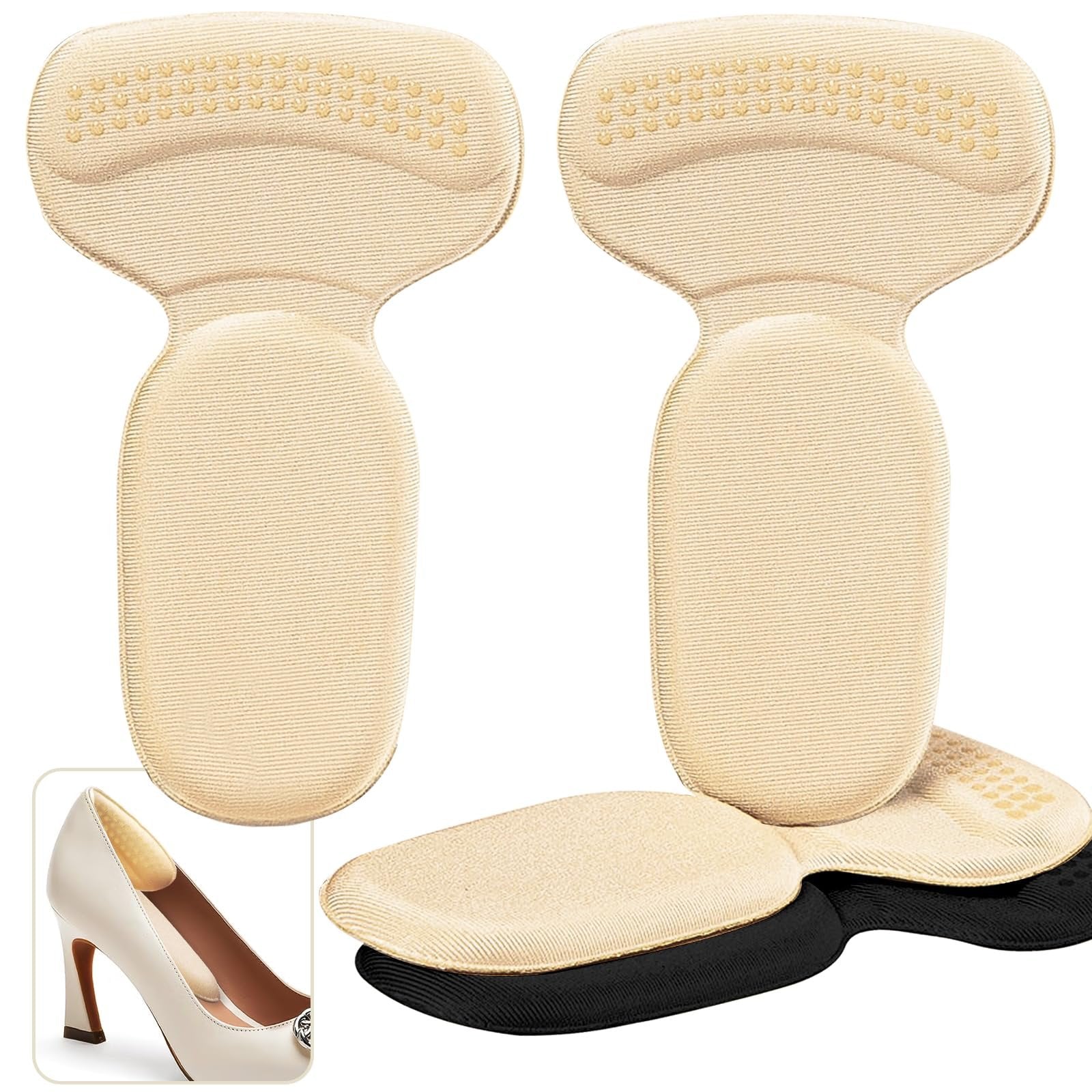 🌟Soft Heel Cushion Pads Anti-slip Heel Protectors for Women & Men