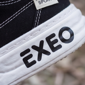 CanvaLift — Platform Sneaker with Stitched Label Details