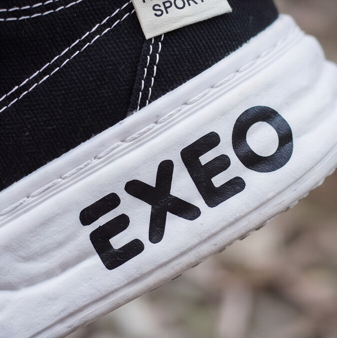CanvaLift — Platform Sneaker with Stitched Label Details
