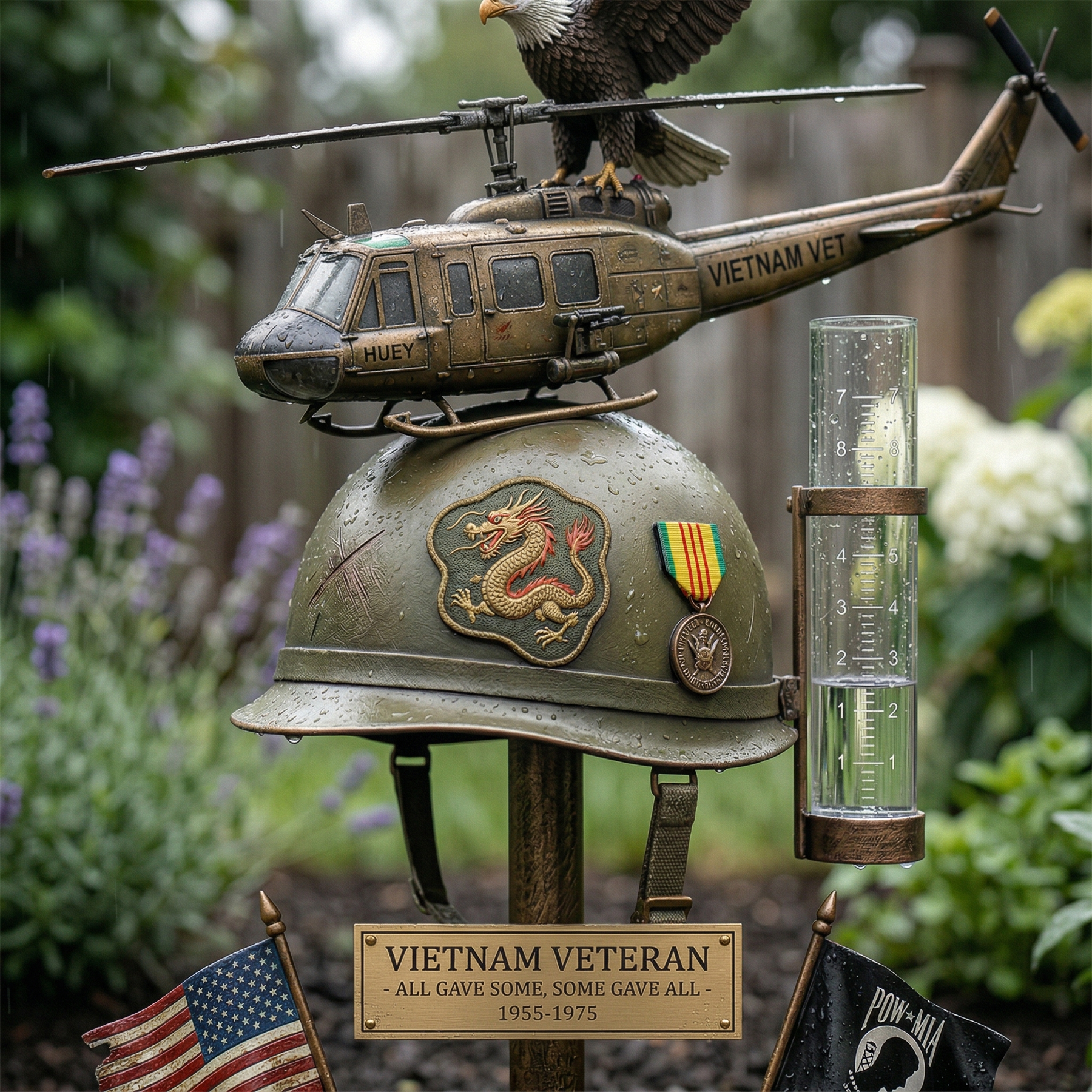 FreedomLegacy – Tribute Rain Gauge Garden Stake