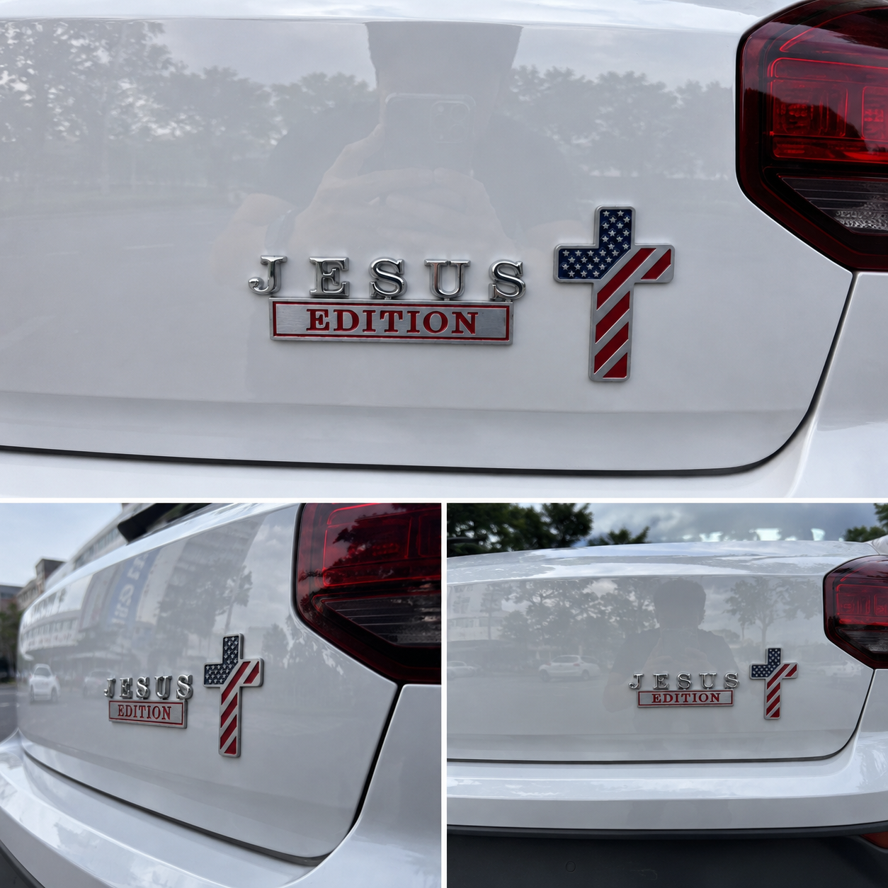 GraceSeal – Blessed Cross Metal Emblem Badge