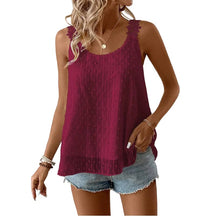 LaceBloom - Elegant Dot Lace Strap Tank Top
