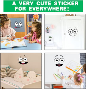 EcoSmile – Eco-Friendly Trash Can Face Sticker Set