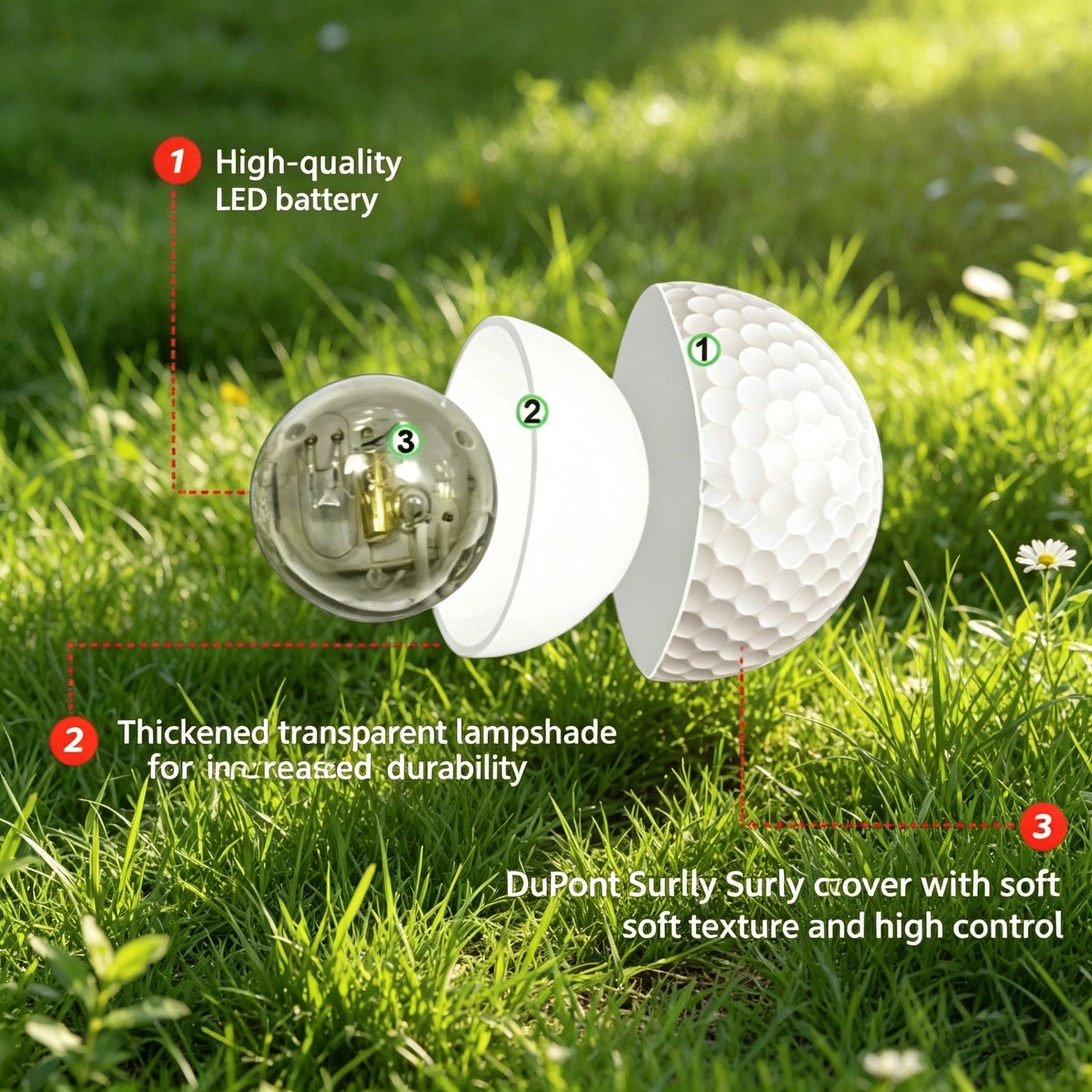 GlowDrive – LED Impact Golf Balls