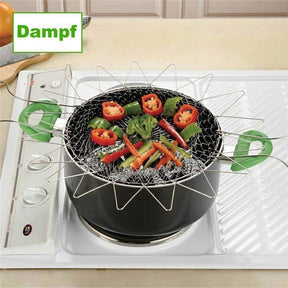 FlexiStrain – Retractable Stainless Steel Cooking Basket