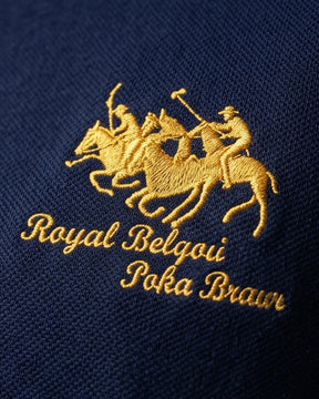 Belgavi — Embroidered Polo Shirt with Contrast Trim
