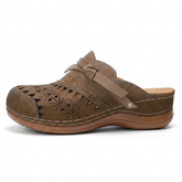 Rosalie — Laser-Cut Clog with Bow Detail