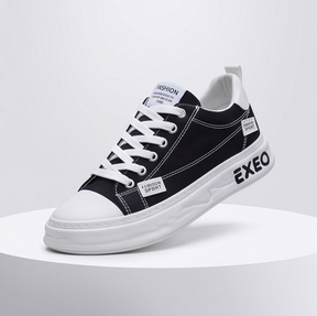 CanvaLift — Platform Sneaker with Stitched Label Details
