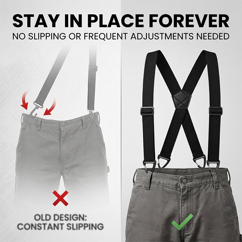 LockFit Elite – 4-Clip Suspenders