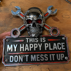 GarageSoul – “This Is My Happy Place” Wall Sign