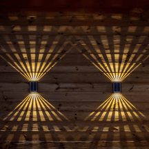 BrightRay – Outdoor 4 LED Solar Wall Lights